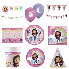 Gabby’s dollhouse themed balloons bunting banners birthday party decorations