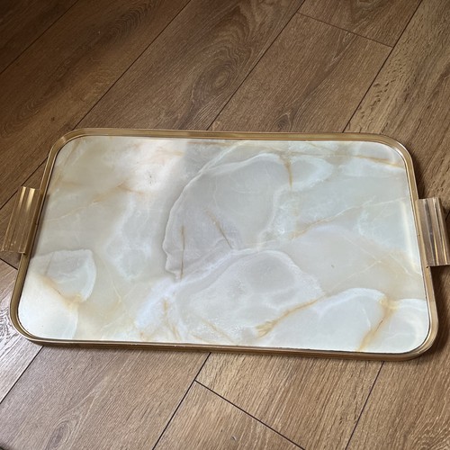 Vintage faux marble and - faux, gold