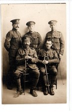 Picture postcard of WW1 5th Dragoon Guards and Welsh Guards group (C94031)