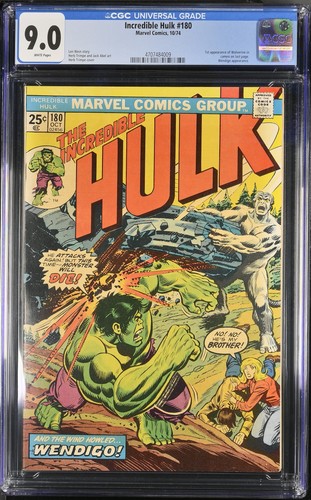 Incredible hulk 180 - #180, 9.0