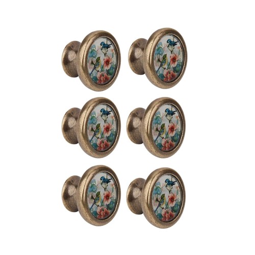 Pack door knobs bird flower - bird,