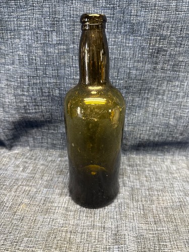 1700s blown black glass mallet - black,