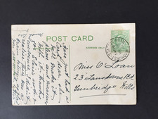 GB 1908 WADHURST STATION ROAD SINGLE RING POSTMARK ON PC TO TUNBRIDGE WELLS