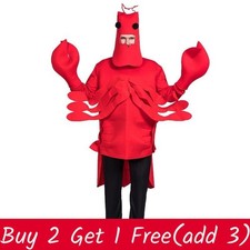 Coroach Lobster Crab Animal Costume Party Dress Up Cosplay Suit For Adults