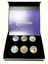 The Official Peter Pan Gold Plated 12x Medal Commemorative Collection Box & COA