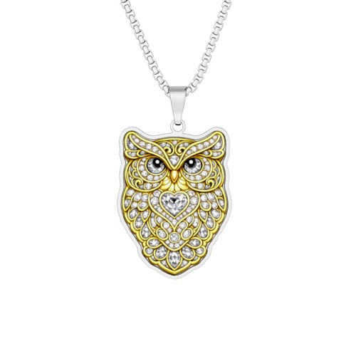 Owl photo cut pendant - photo, |