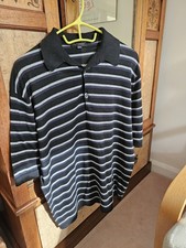 John Smedley Polo Shirt Medium Striped