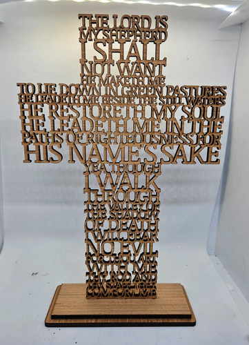 Wooden prayer cross - wooden, –