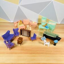 Vintage Assorted Plastic Miniature Doll House Furniture Lot
