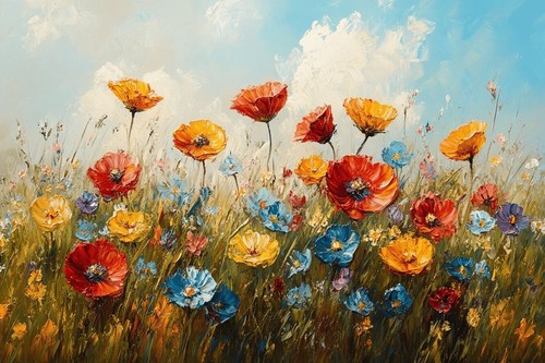Wild flower meadow floral - wild,