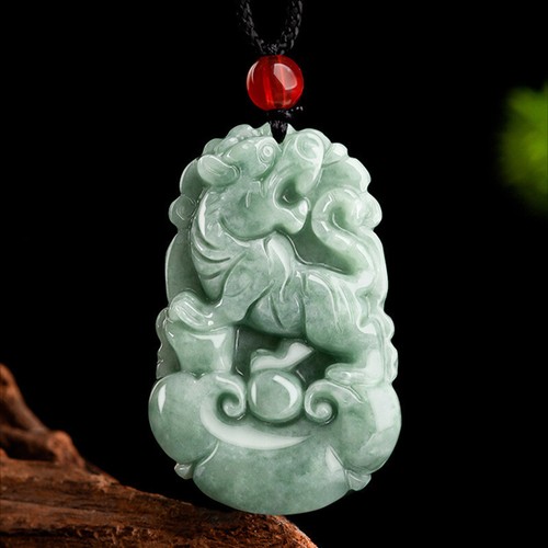 Chinese natural jade pendant - natural,