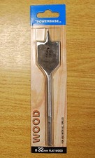 Powerbase 32mm Flat Wood Drill