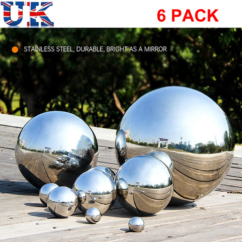 6pcs stainless steel - stainless, mirror