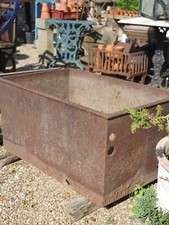 Antique cast iron trough - antique,