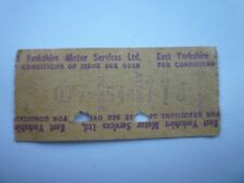 East Yorkshire Motor Services Bus Company Ticket