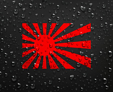 Rising Sun JDM Decal Japanese Flag Toyko Drift Tengoku Race Sticker Red 120x80mm