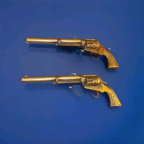 Pair brass decorative - of,
