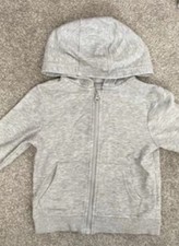 George Boys Grey Full Zip Hoody Age 2-3 Years