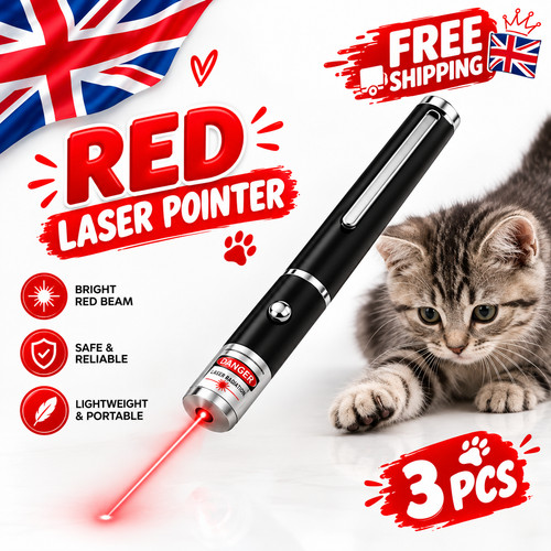 Red laser pointer pen - red, light
