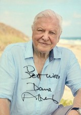 Sir david attenborough - sir, signed