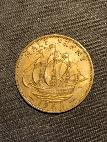 British half penny queen - penny,,