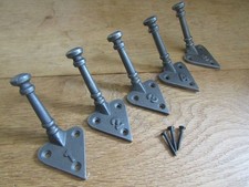 Cast iron Rustic Hat & coat hook PACK OF 5 robe hook vintage old English Victori