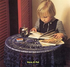 VINTAGE PATTERN FOR CIRCULAR HAIRPIN CROCHET LACE TABLE CLOTH TWILLEYS LYSCORDET