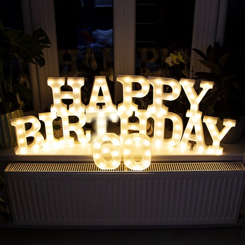 Led light letters numbers - light, up