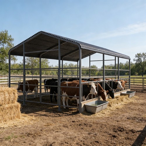 13x20ft galvanized livestock - galvanized,