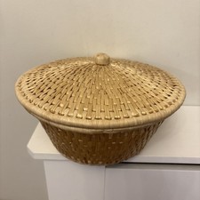 Vintage Woven Straw Sewing