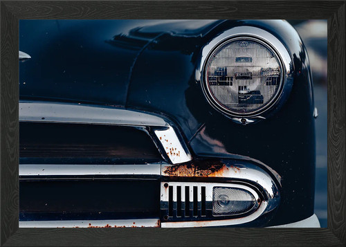 Vintage nypd police car framed - vintage,