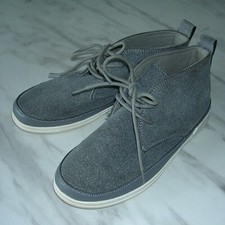 Next Boys Grey Faux Suede Loafers Dress Shoes Boots Wedding UK 1 Eur 33