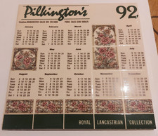 Pilkington's Calendar Tile 1992 Based on The Royal Lancastrian Collection