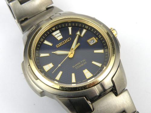 Mens seiko kinetic titanium - seiko,