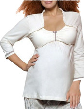 Hot Milk Cream Pyjama top