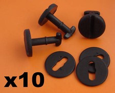 10x BMW Floor Carpet Mat Clips E36 E46 E38 E39 Series- Twist Lock with Washers