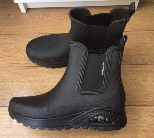 Sketchers black waterproof uno - waterproof,