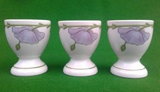 3 VILLEROY & BOCH AMAPOLA EGG CUPS.