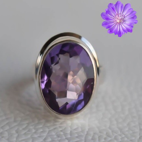 Purple amethyst gemstone - purple,
