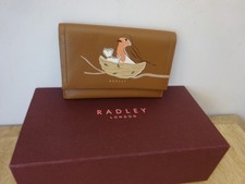 RADLEY Robin Leather Medium Bifold Purse With Dust Bag in Saddle Gift Boxed BNWT