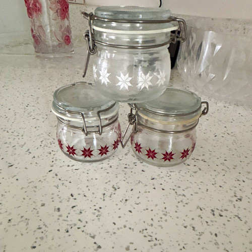 3pc glass storage jar set - 3pc,