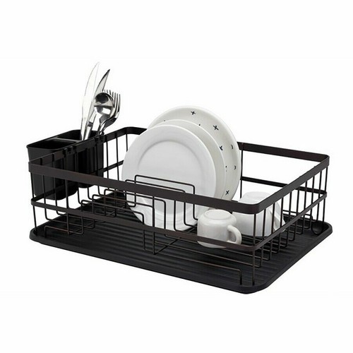 Dish drainer black - drainer, flat