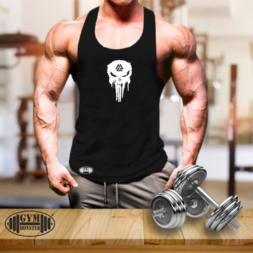 Vikings skull vest gym - vikings,