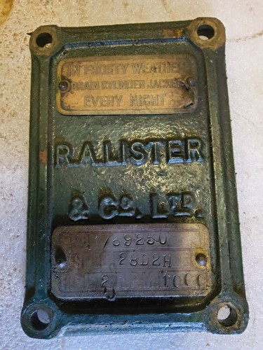 Lister spec plate - lister,
