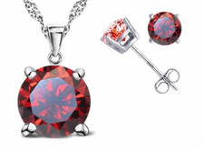 925 Sterling Silver Crystal