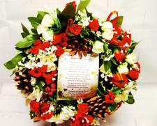 Christmas rose bud wreath