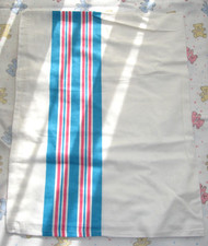 Newborn Baby Blanket US Hospital Stripe Flannelette Swaddle Flat Pram Crib Sheet