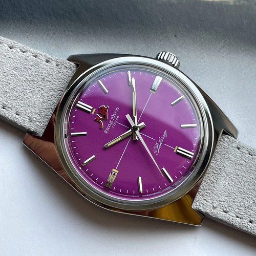 Merkur 36mm purple dial - 36mm,