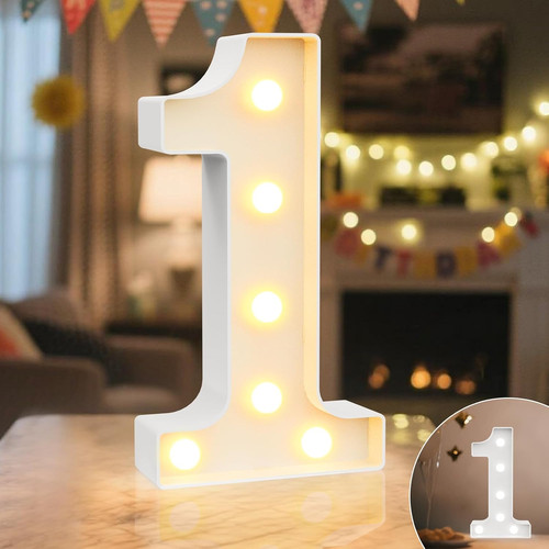 Led light marquee numbers - light,