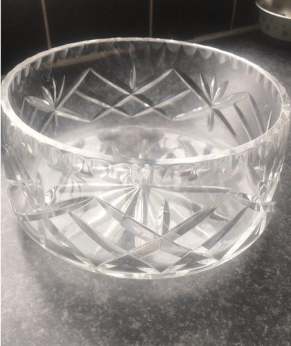 Crystal fruit bowl - crystal,